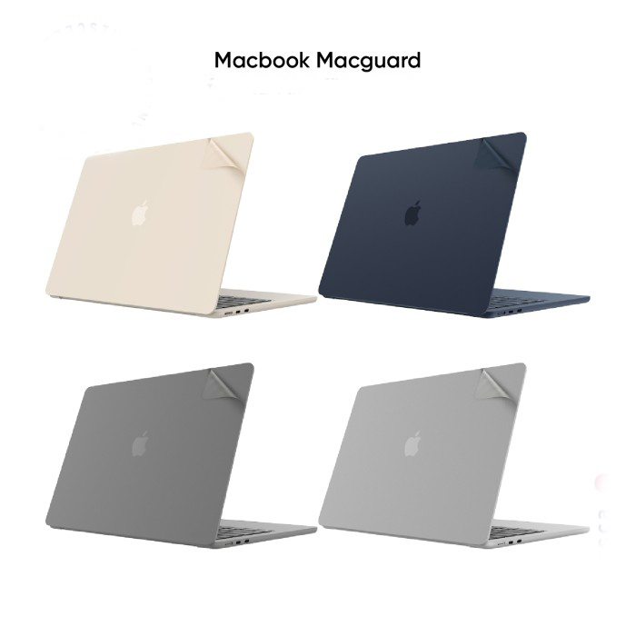 Apple 𝗠𝗮𝗰𝗯𝗼𝗼𝗸 𝗕𝗼𝗱𝘆 Vinyl Sticker 𝗦𝗸𝗶𝗻 𝗣𝗿𝗼𝘁𝗲𝗰𝘁𝗼𝗿 Mac Guard Top & Bottom Only