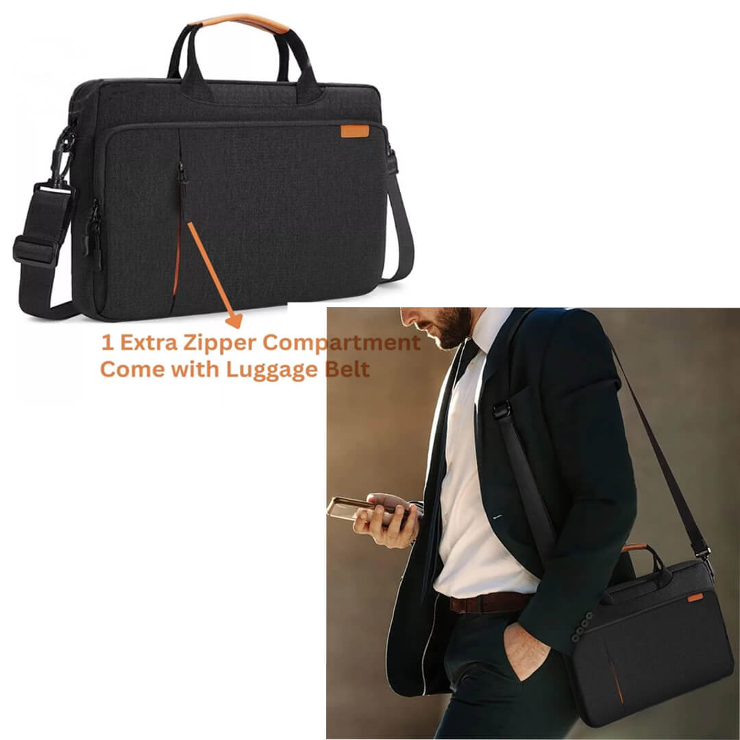 Upgraded Crossbody Waterproof Tablet/Laptop Carrying Bag with Shoulder Strap