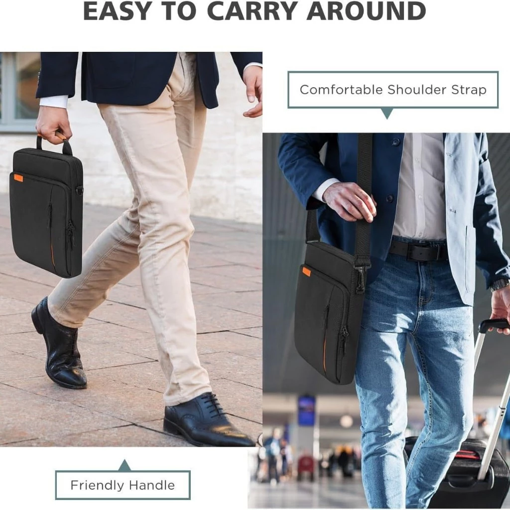 Crossbody Shoulder Carrying Bag 9-11 inch Waterproof Tablet Sleeve