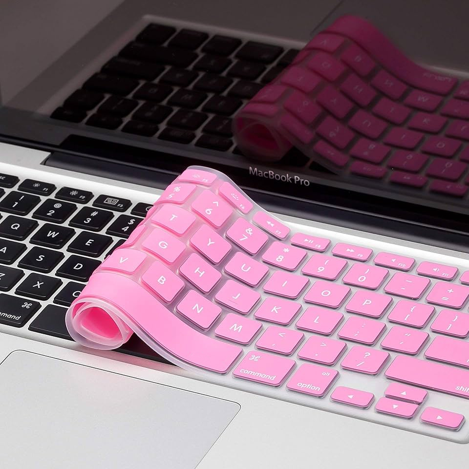 Keyboard cover for MacBook Air & Pro 13/14/16 inch pink color silicon US Layout
