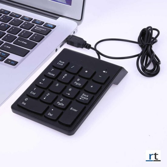 USB Numeric 18 Key Keyboard for Laptop, Desktop