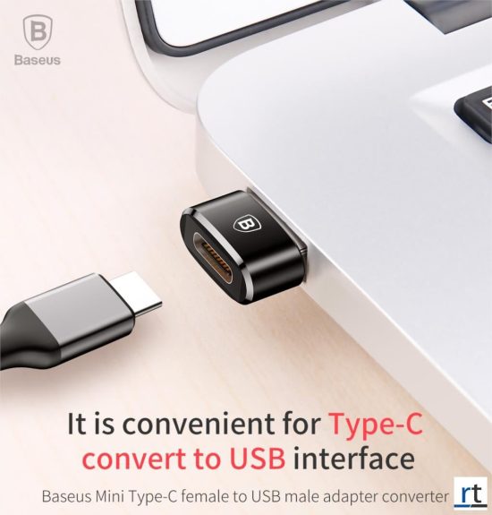 Baseus USB Male To Type-C Female Adapter Converter