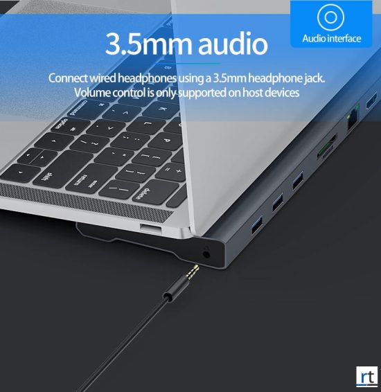 11 in 1 Aluminum Type-C Docking Station Hub