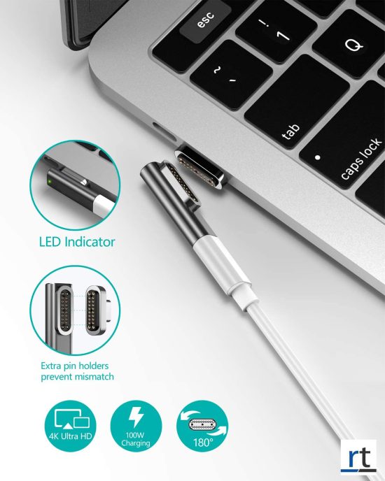 4K 20 Pin Magnetic USB C Adapter, Thunderbolt 3