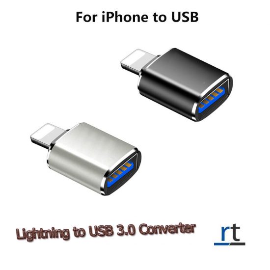 Lightning to USB 3.0 Converter.  Charging & Data Transfer.