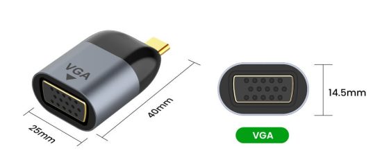 Type-C to VGA 1080P@60Hz in BD
