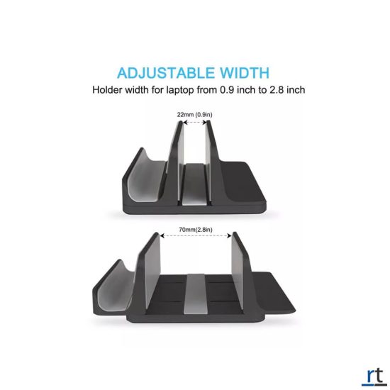 2in1 Aluminum Vertical Laptop Stand Holder