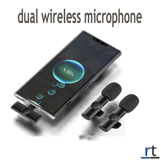 dual wireless microphone for android type c