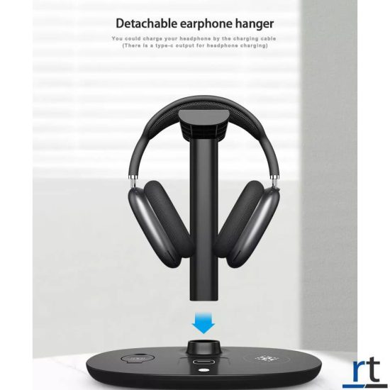 4 in 1 Headphone Stand Wireless Charger