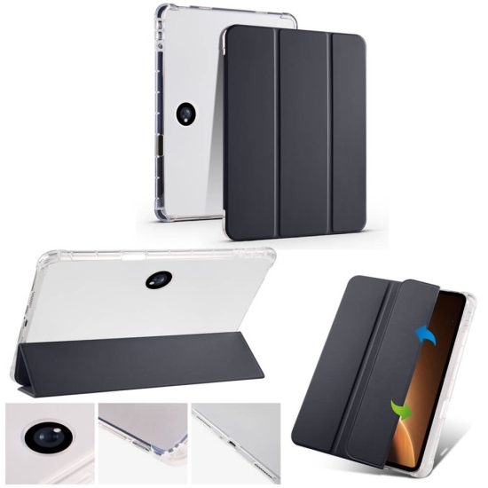 Tri-fold PU Leather Stand Case with Pen Slot for Oneplus Go/Oppo air2