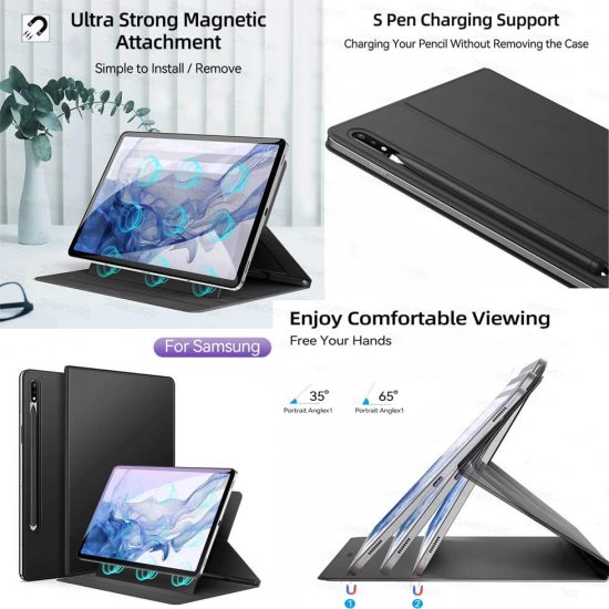 samsung galaxy tab magnetic flip cover
