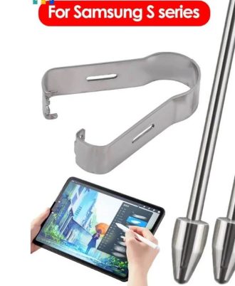 Exquisite Titanium Alloy Silver Color Metal Tablet Pencil Nib With Clip For Samsung Galaxy Tab S Pen.